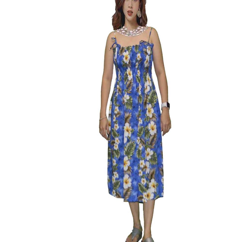 kalea maxi dress Hawaiian Kalea Smock Maxi Dress – KY'S ALOHA SHIRTS