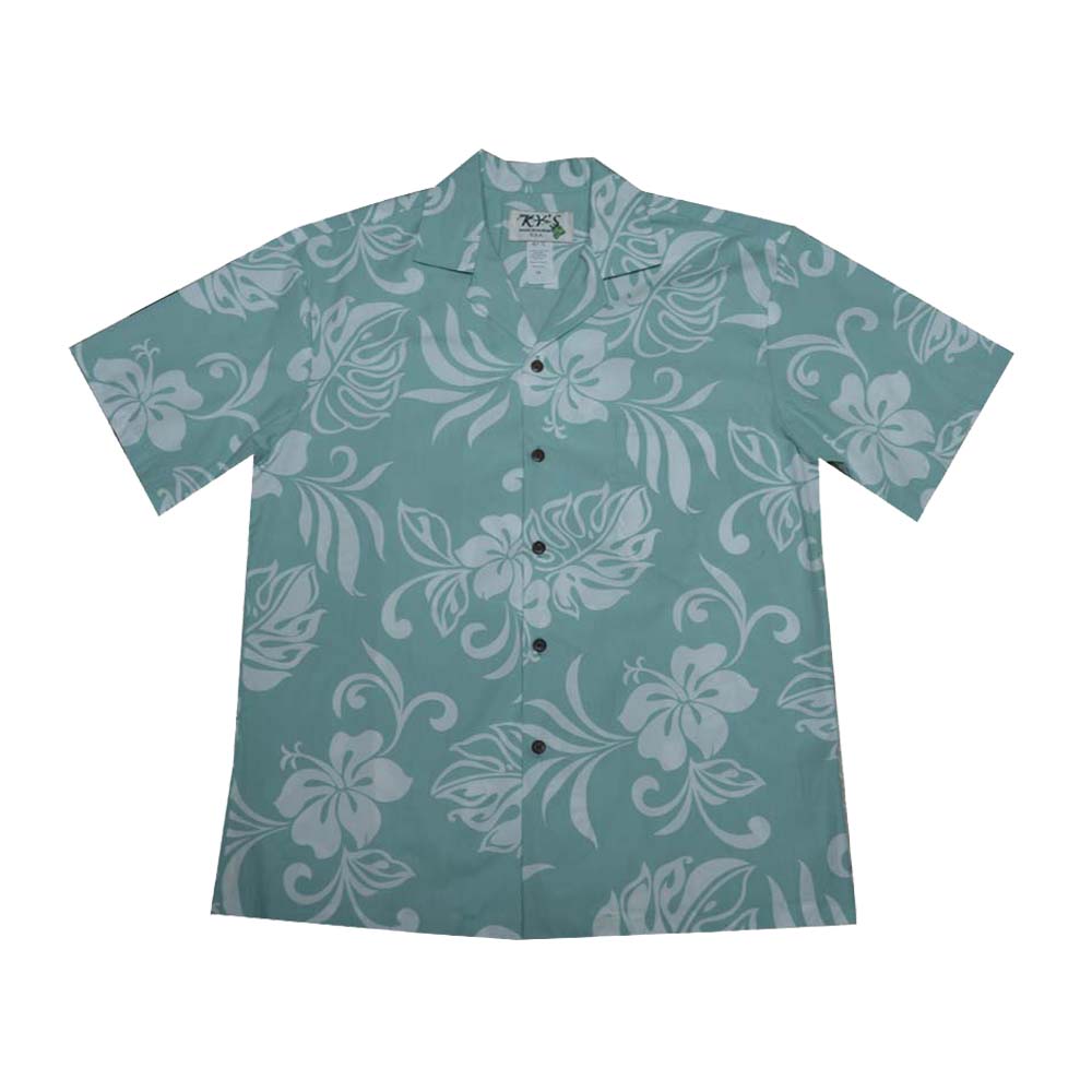 Rayon Relaxed Fit Hibiscus Aloha Shirt main image 0