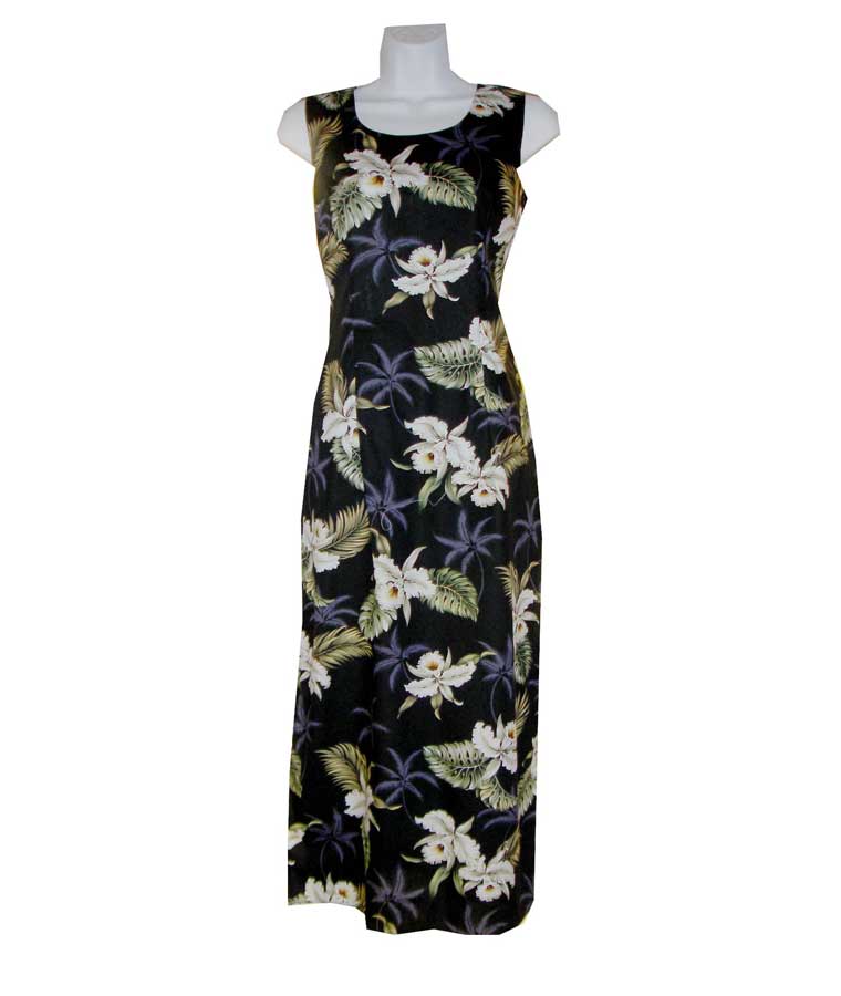 Classic Orchid Long Hawaiian Tank Dresses
