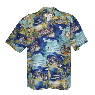 Tantalus motorcycle Men's Aloha Cotton Shirts