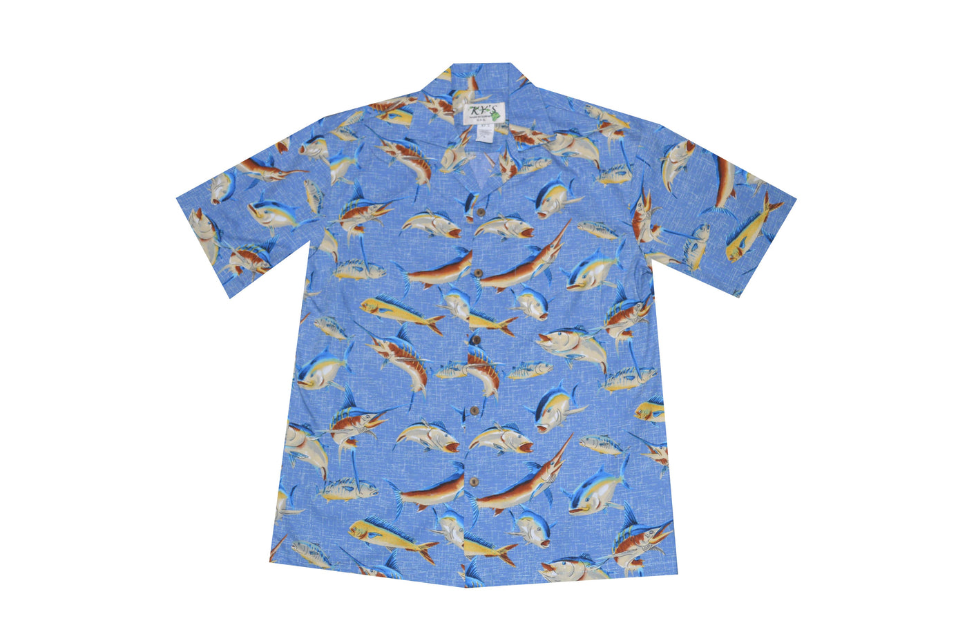 Hawaiian Fish Men's Aloha Cotton Shirts