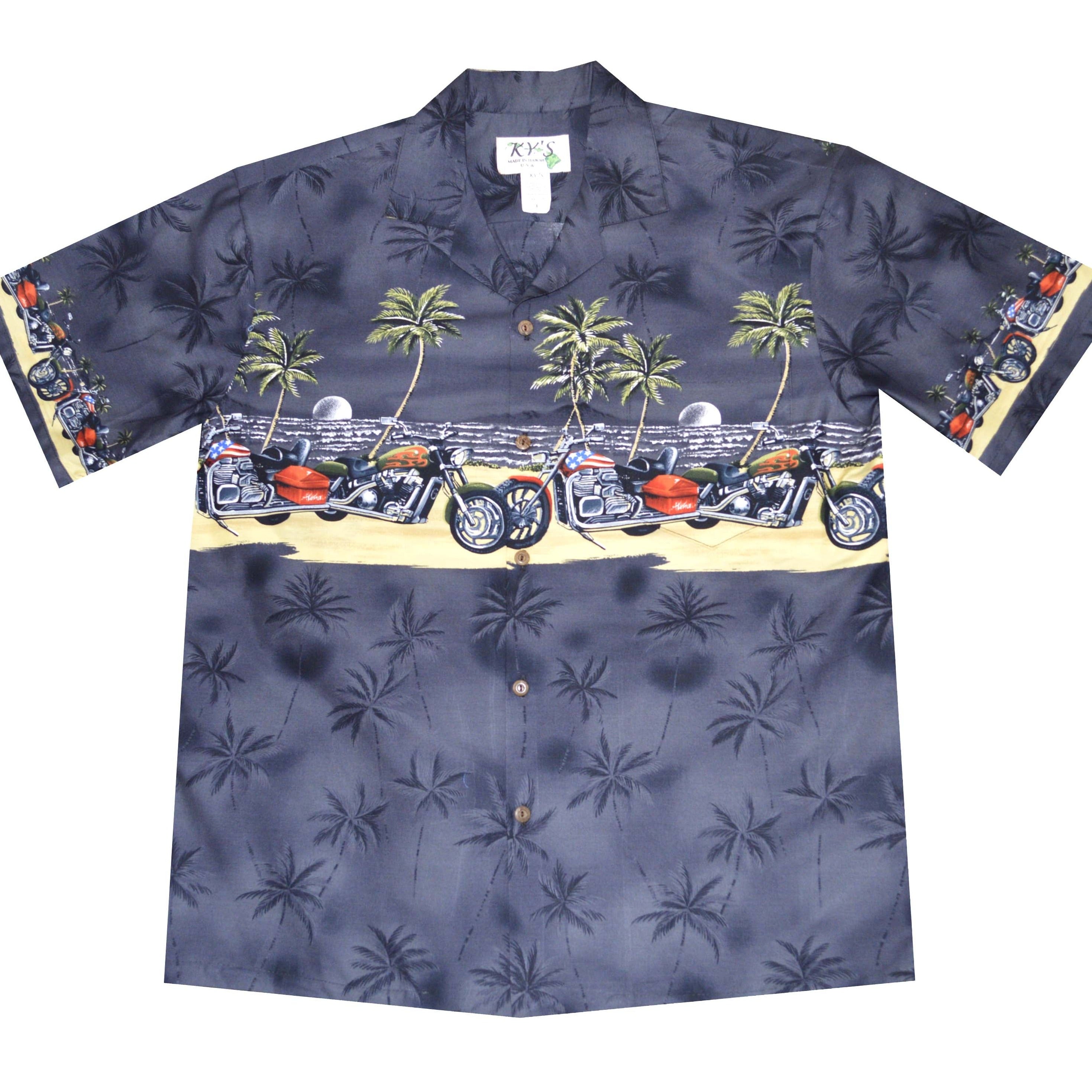 Hawaii Motorcycle Aloha Shirts | Ky Aloha Shirt Made in Hawaii – KY'S ...