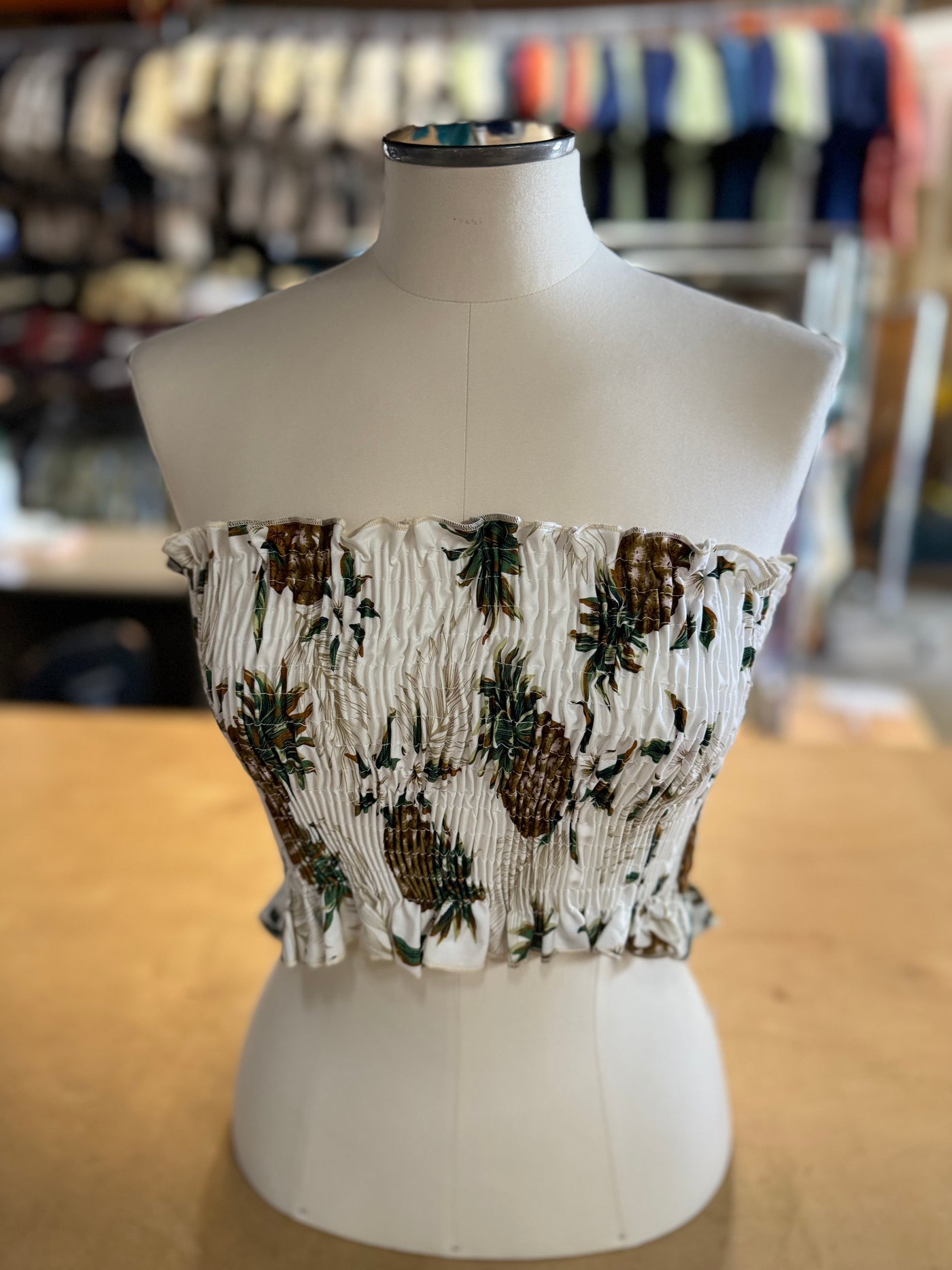 Hawaii Pineapple Tube Top - Authentic Hawaiian Made