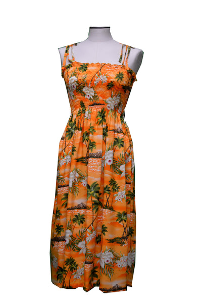 Maxi Hawaiian Dress Diamond Head Design