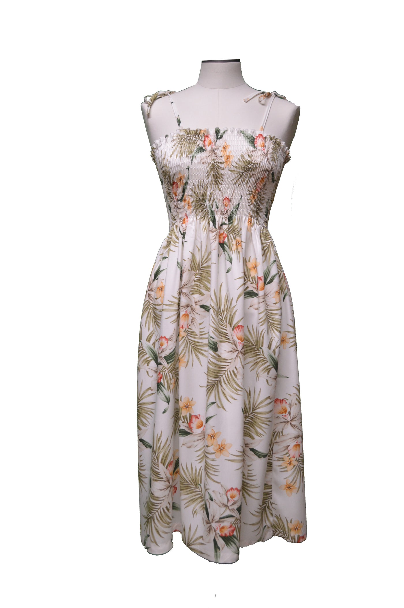 Maxi Hawaiian Smock Dress