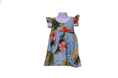 Little Princess Sunny Waipio Hibiscus Hawaiian Dress