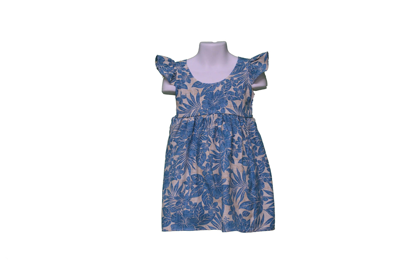 Light Floral Color Baby Girl Hawaiian Dress