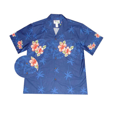 Authentic Navy Aloha Shirt 