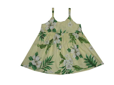 Floral Summer Bungee dress for Little Princess Soft Cotton Made in Hawaii