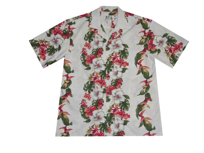Bird of Paradise Men's Aloha Cotton Shirt