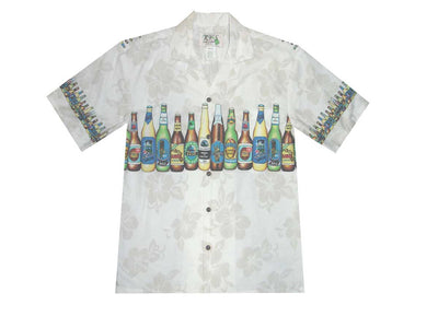 Hawaii Beer Men's Aloha Cotton Shirt