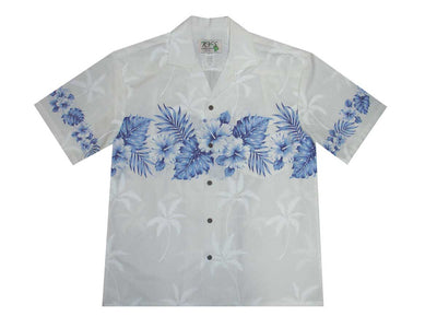 Vintage Hibiscus Cotton Aloha Shirt