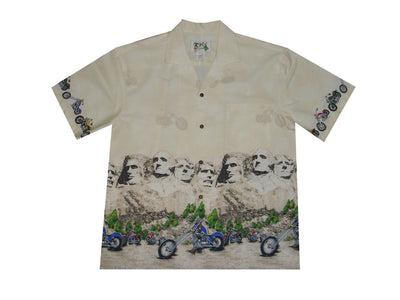 Mount Rushmore Cotton Aloha Shirt