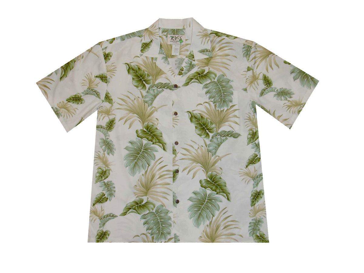 Hawaii Leaf Cotton Men's Aloha Shirt