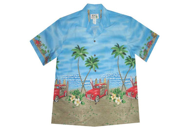 Woody Car Cotton Aloha Shirt