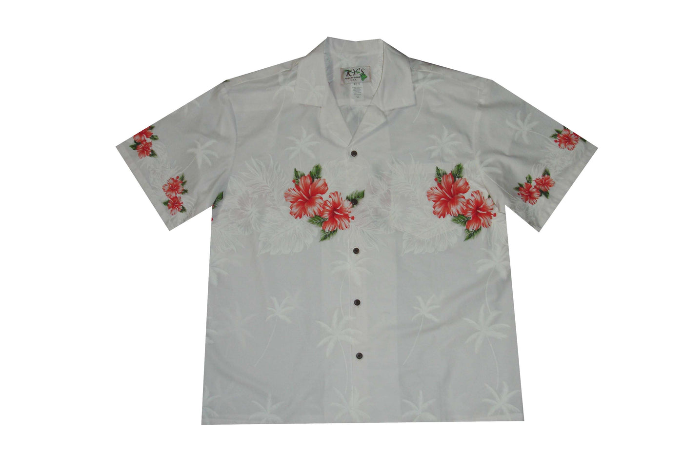 authentic aloha white shirt
