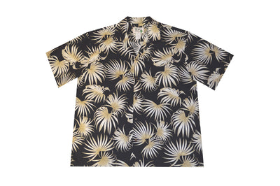 Palm Leaf Cotton Men's Aloha Shirt