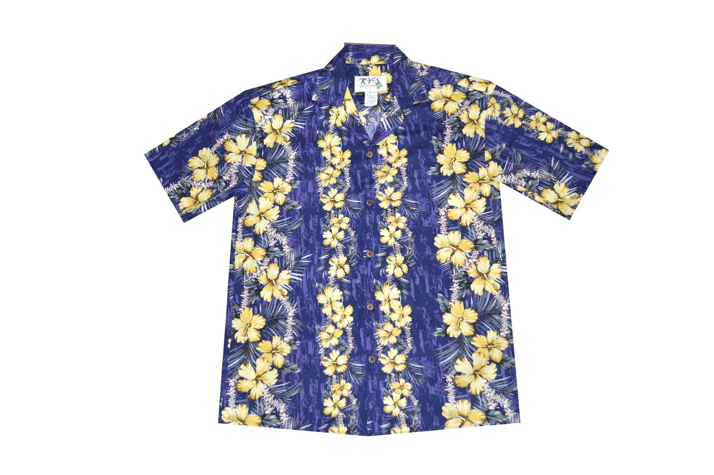 Hawaiian Lei Men's Cotton Aloha Shirt