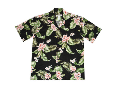 Palolo Coral Orchid Rayon Men's Aloha Shirt