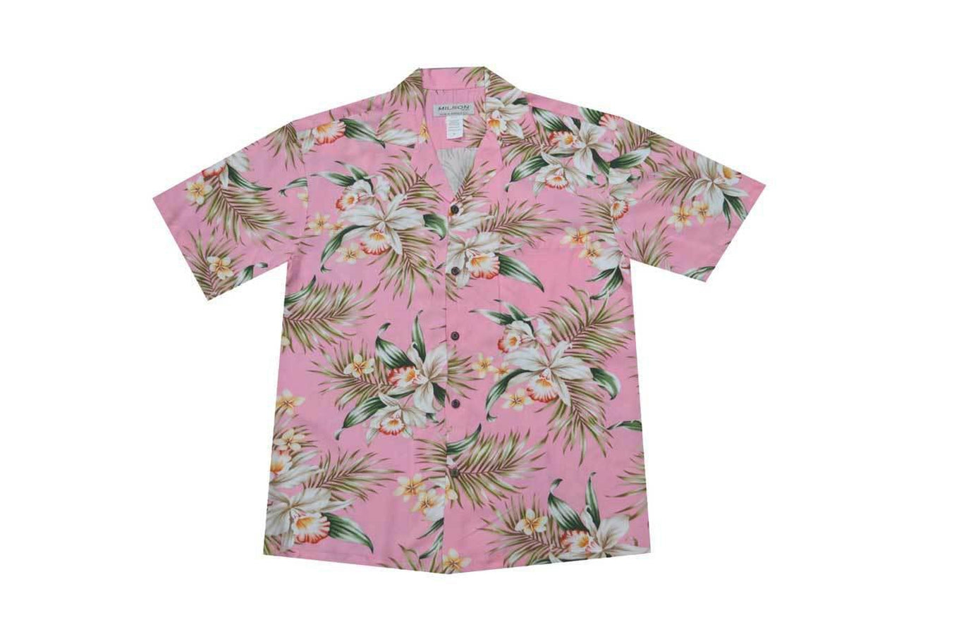 Classic Orchid Rayon Men's Aloha Shirt