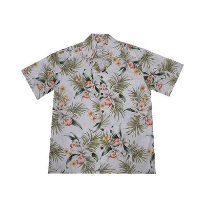 Classic Orchid Rayon Men's Aloha Shirt