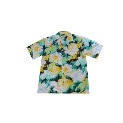 Watercolor Hibiscus Rayon Men's Aloha Shirt