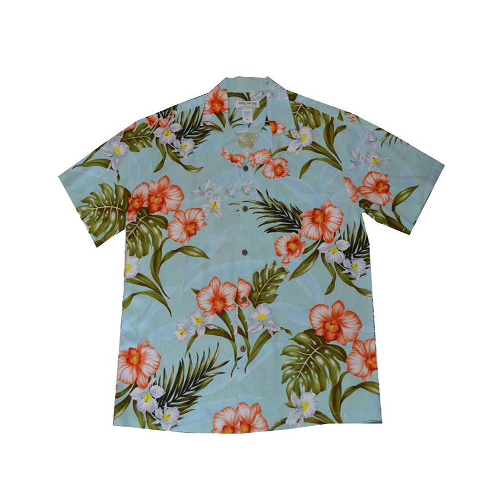 Rayon Men's Aloha Shirt Orchid