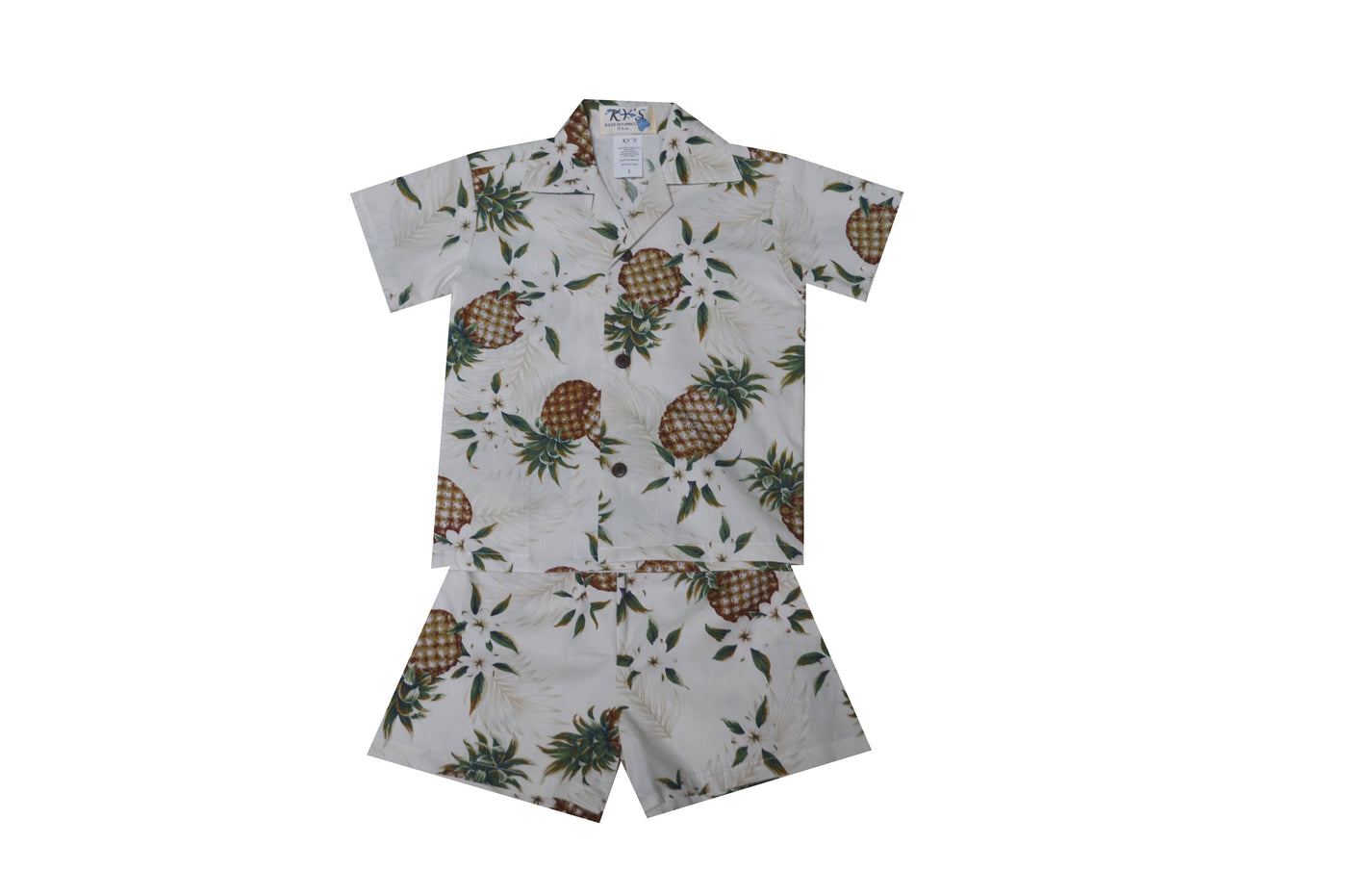 Family Matching Outfits Pineapple Gardens Made in Hawaii 100% Cotton