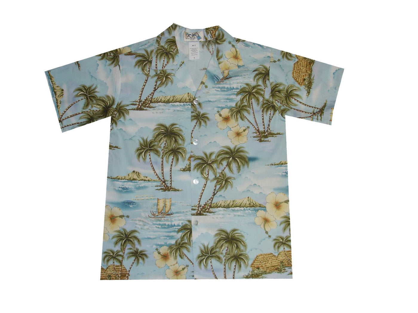 Peaceful Island 100% Cotton Hawaiian Boy Shirts and Boy Cabana Sets