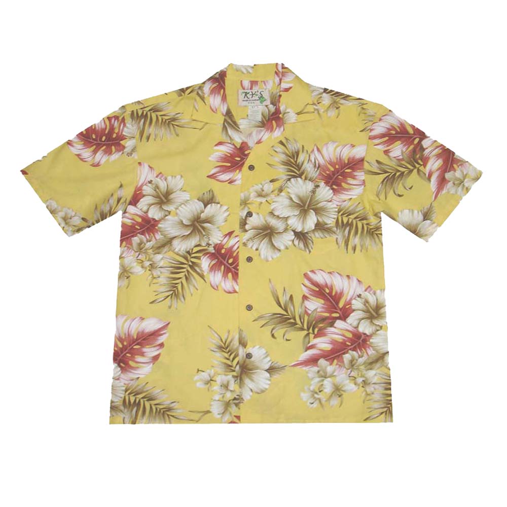 White Hibiscus Slim Fit Hawaiian Aloha Shirts for men made in Hawaii | Free  Shipping — kyifi.com