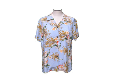 Women Rayon Aloha Shirt Classic Orchid Design