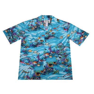 Hanauma Bay Cotton Men's Aloha Shirt