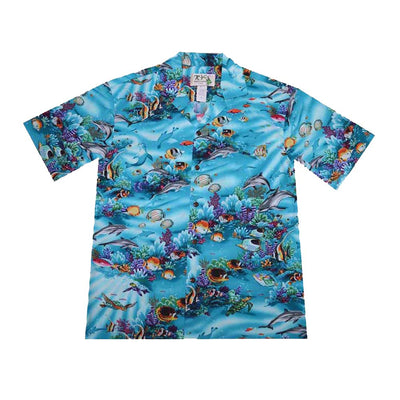 Hanauma Bay Cotton Men's Aloha Shirt