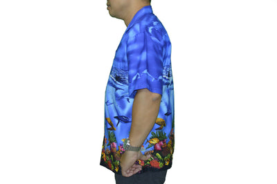 made in Hawaii aloha cotton Hawaiian shirt with monstera deliciosa