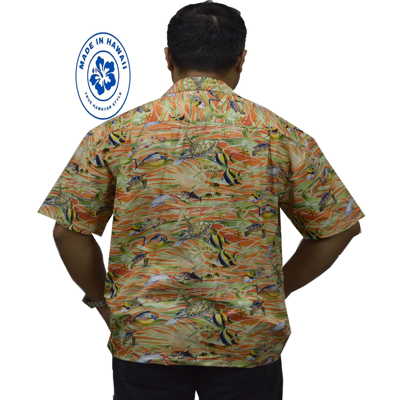 Custom Hawaiian Shirt Tropical Fish-Orange