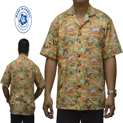 Custom Hawaiian Shirt Tropical Fish-Orange