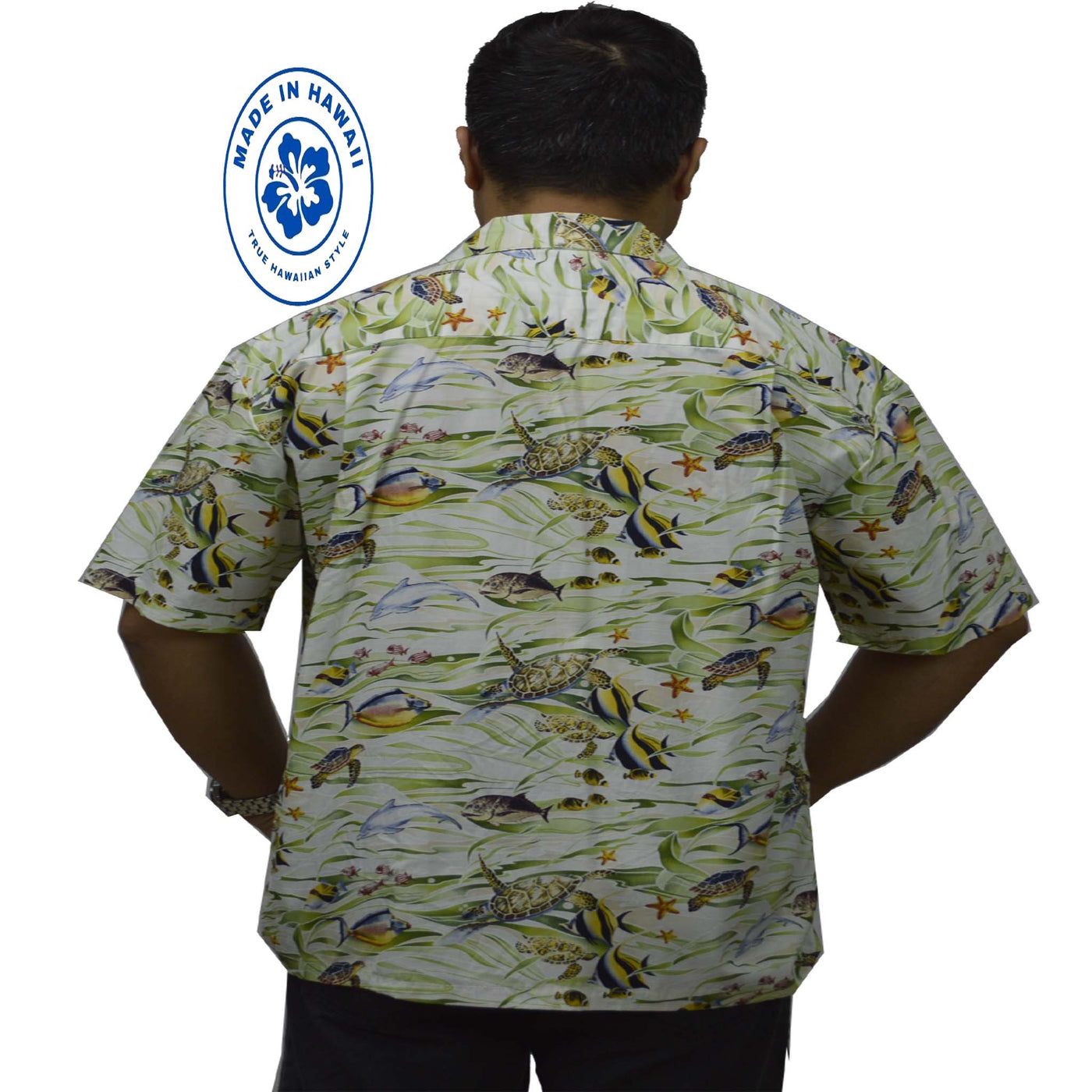 Custom Hawaiian Shirt Tropical Fish-White