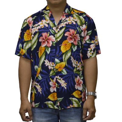 authentic hawaiian aloha rayon shirt