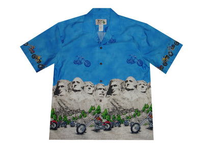 Mount Rushmore aloha shirt made in Honolulu