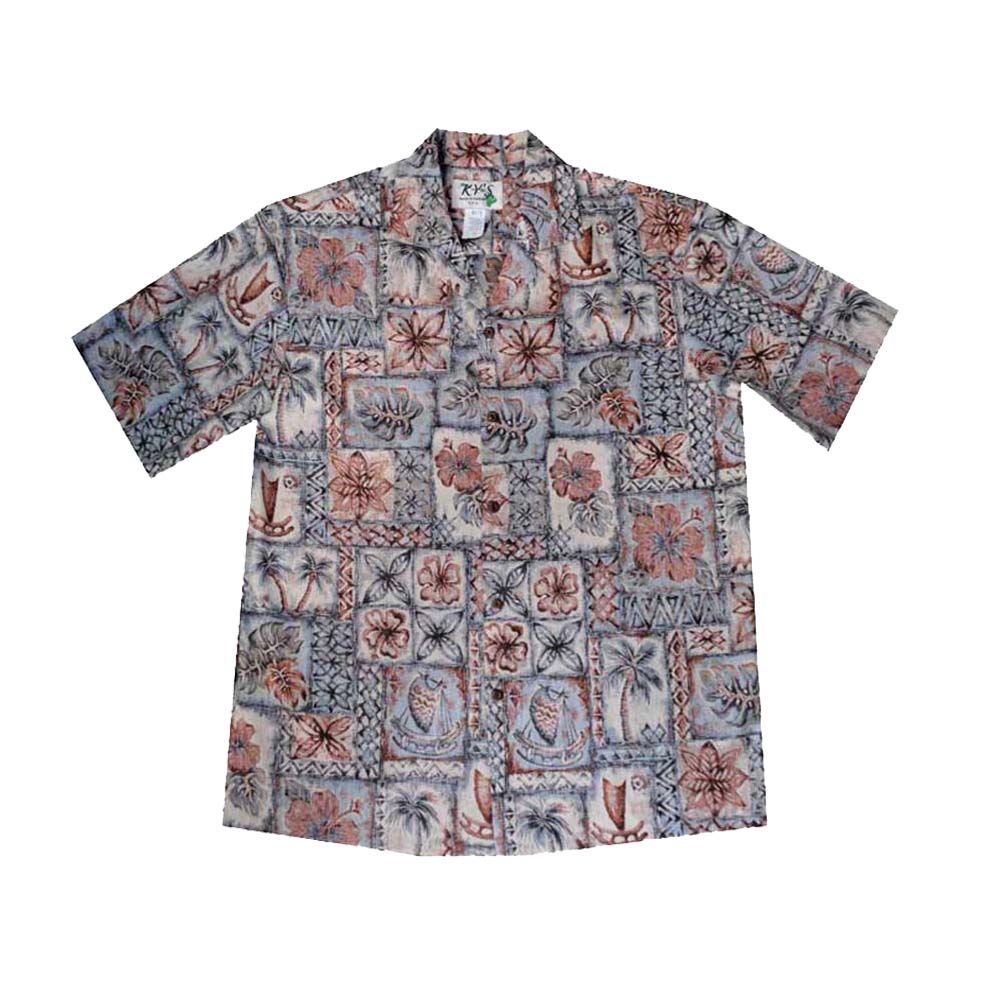 Samoan Tapa Cotton Men's Aloha Shirt