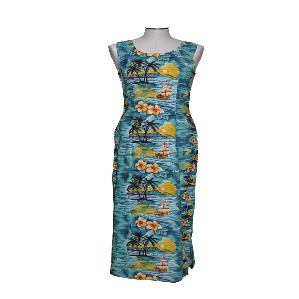 white christmas dresses Cloud Cream Maxi Hawaiian Dress for Summer Style main image 1