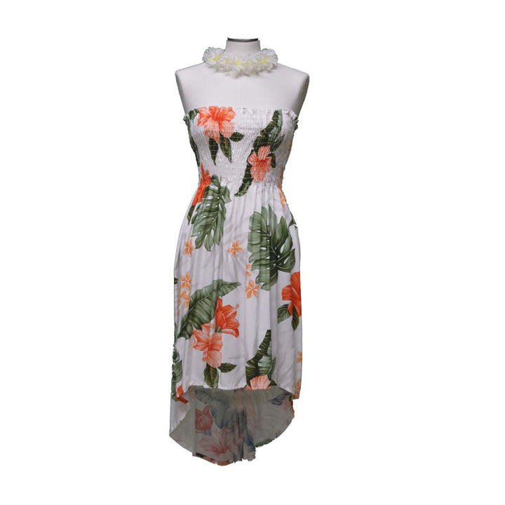 Makakilo Hibiscus Rayon Midi Hawaiian Dresses |Hawaii dress for party –  KY'S ALOHA SHIRTS
