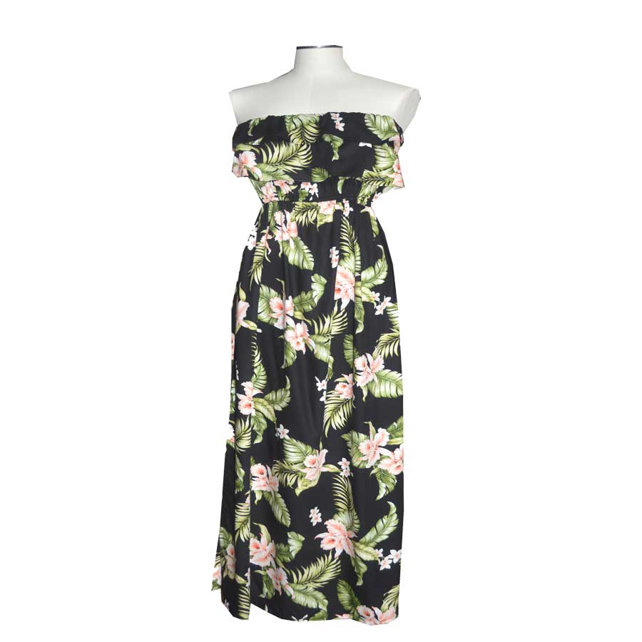 strapless hawaiian dress Long Length Hawaiian Dresses | Made in Hawaii Maxi dresses