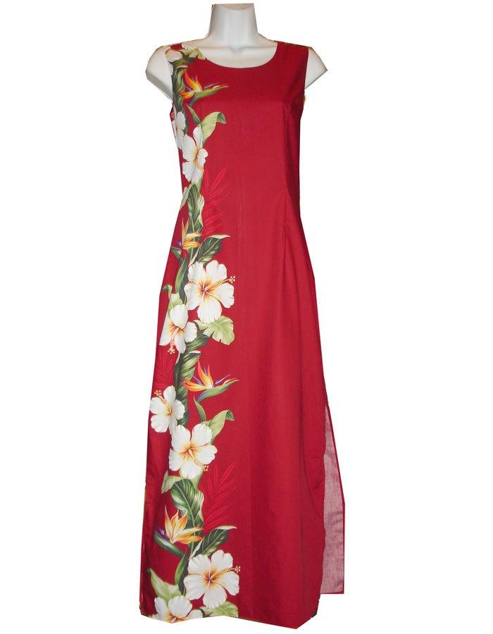 Shining White Hibiscus Hawaiian Dress – Women's Cotton Aloha Dress