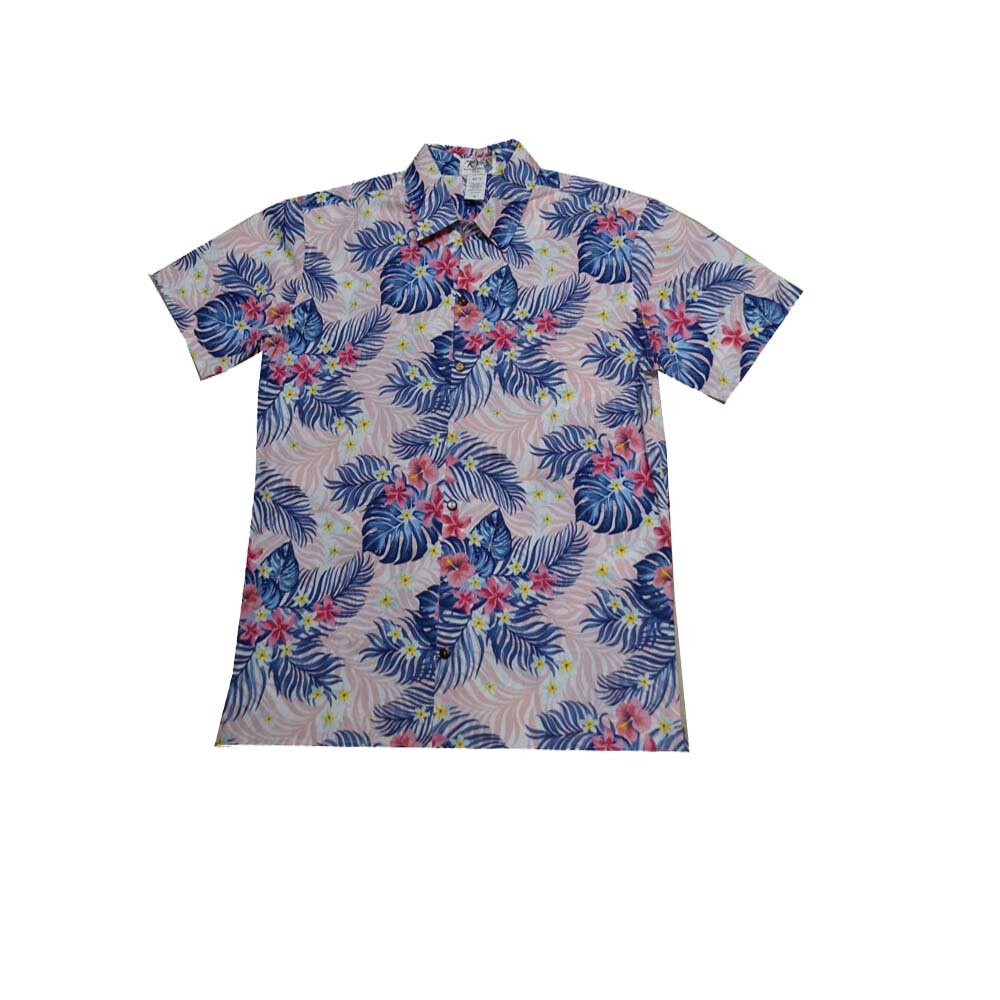Tropical Prints Slim Fit Short Sleeve Button-Up Hawaiian Shirt