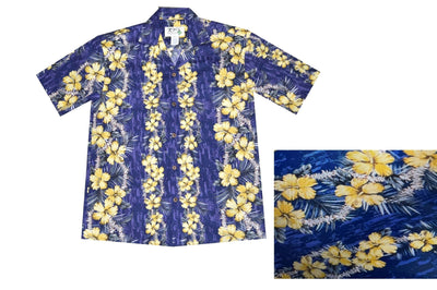 Hawaiian Lei Men's Cotton Aloha Shirt